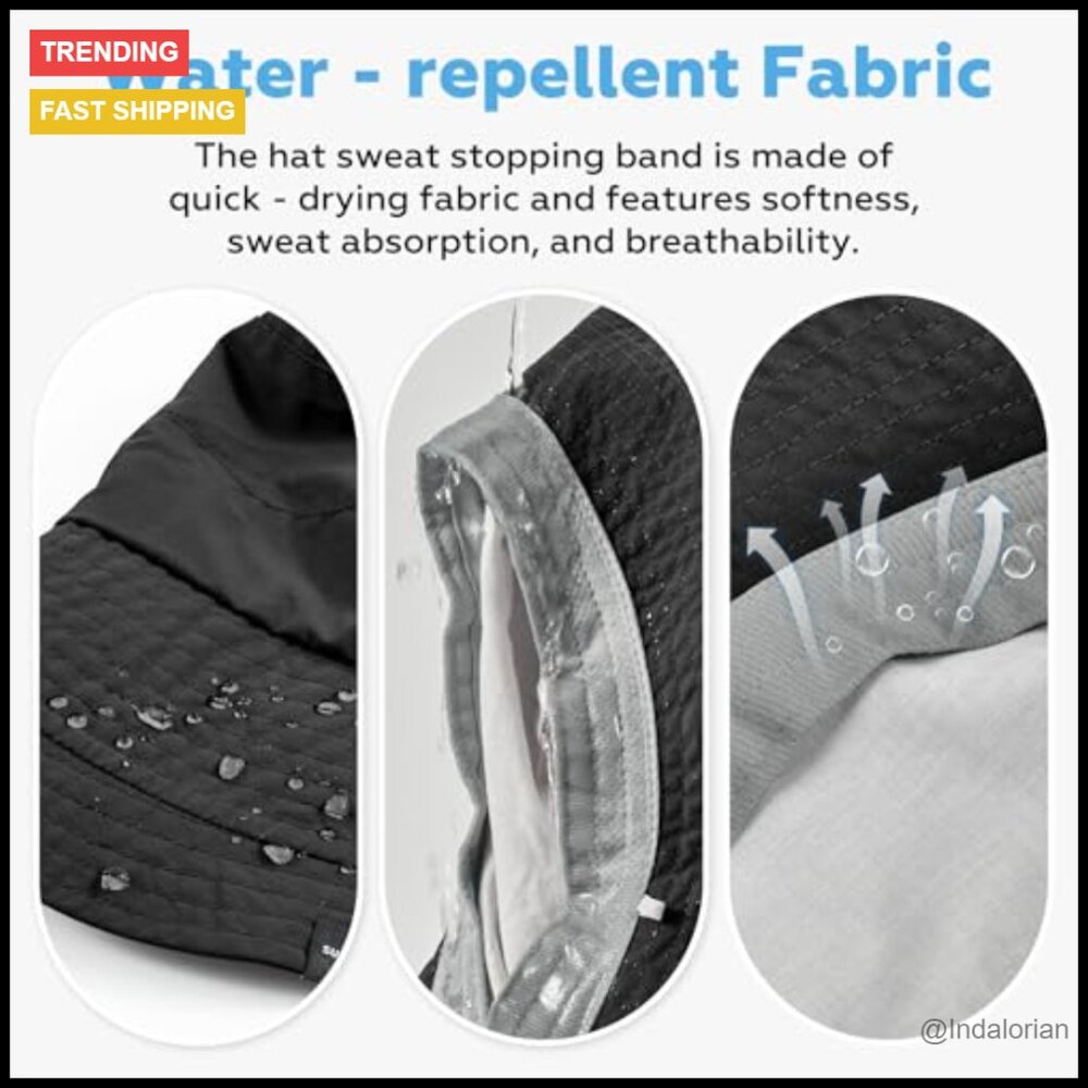 Lightweight Packable Bucket Hat Quick-Dry UV Sun … - image 2